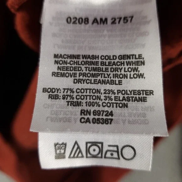 Columbia Sweater Mens Size Medium Red/Orange 1/4 Zip Up Pullover Sweatshirt - Picture 8 of 9